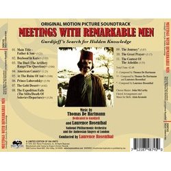 Meetings with Remarkable Men Soundtrack (Laurence Rosenthal) - CD Trasero