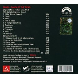 Zombi Soundtrack ( Goblin) - CD Trasero