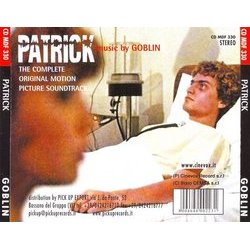 Patrick Soundtrack ( Goblin) - CD Trasero