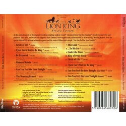 The Lion King: Special Edition Soundtrack (Kevin Bateson, Allister Brimble, Patrick J. Collins, Matt Furniss, Frank Klepacki, Dwight K. Okahara, Hans Zimmer) - CD Trasero
