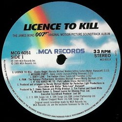 Licence to Kill Soundtrack (Michael Kamen) - cd-cartula