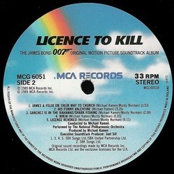 Licence to Kill Soundtrack (Michael Kamen) - cd-cartula