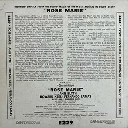 Rose Marie Soundtrack (Herbert Stothart) - CD Trasero